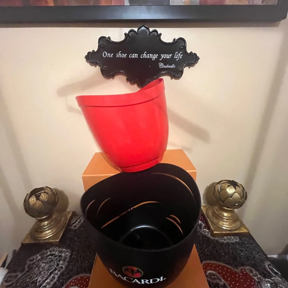 Large Plastic Bacardi Ice Bucket